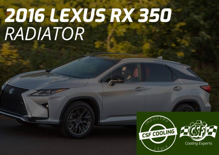 2016 Lexus RX 350 Radiator