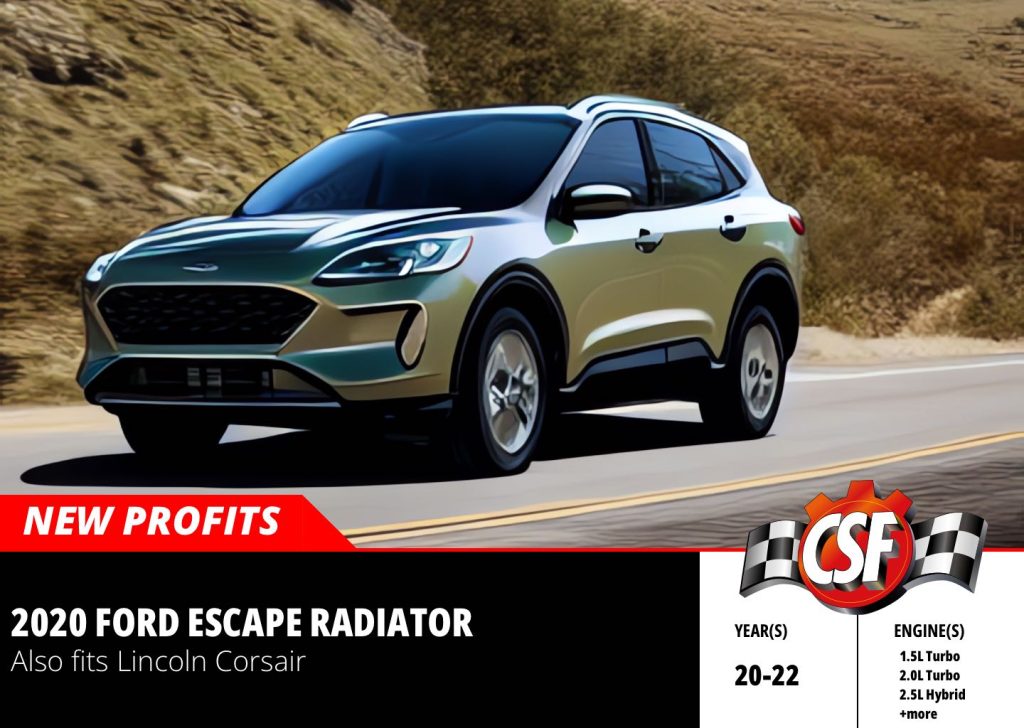 2020 Ford Escape Radiator by CSF, the Cooling Experts