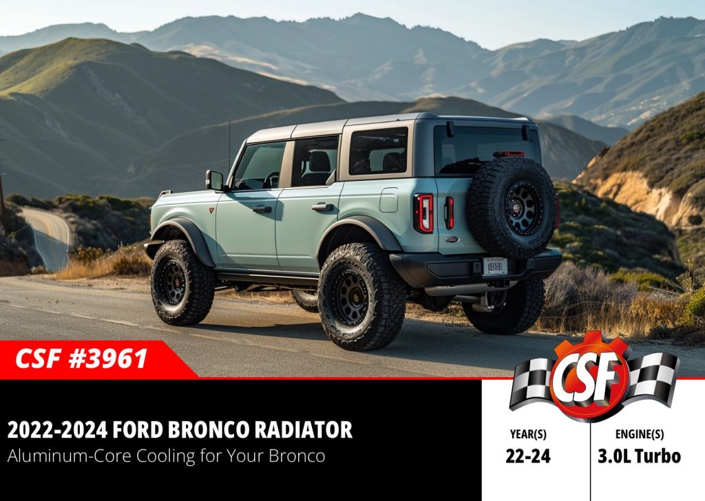 2024 Ford Bronco Radiator by CSF, the Cooling Experts